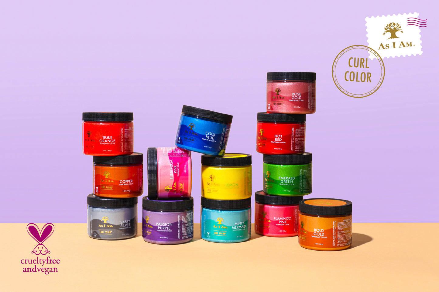 Carte postale sur la couleur des boucles