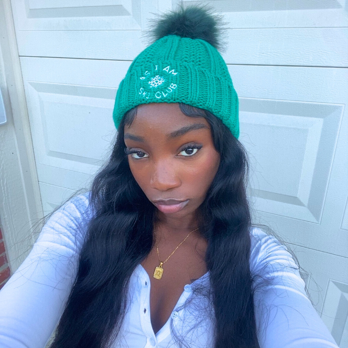 Bonnet doublé satin Ski Club