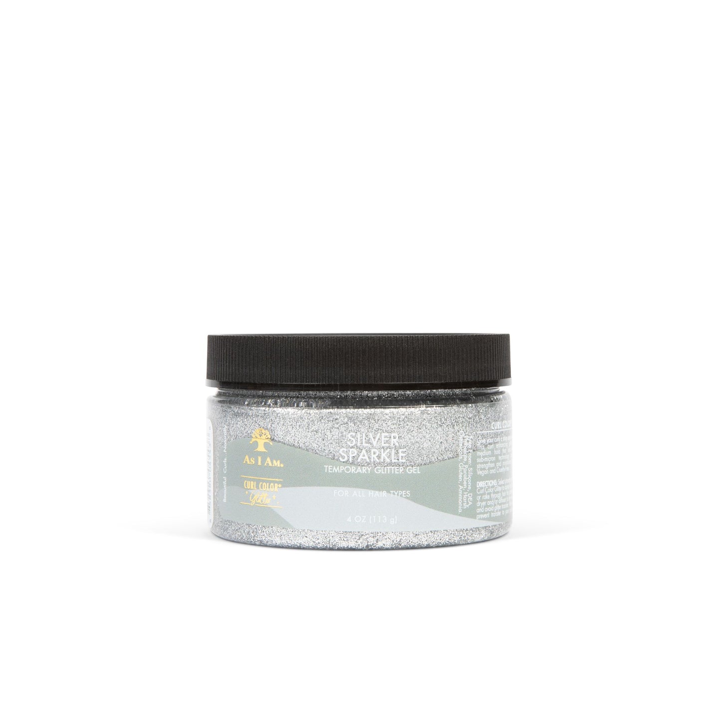Curl Color Glitter Silver Sparkle