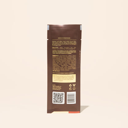 AS I AM Leave-In Conditioner en sachet de 1 oz, avec une texture légère et crémeuse, conçue pour lisser la cuticule, hydrater, faciliter le démêlage et préparer les cheveux texturés au coiffage tout en favorisant la brillance et la maniabilité.