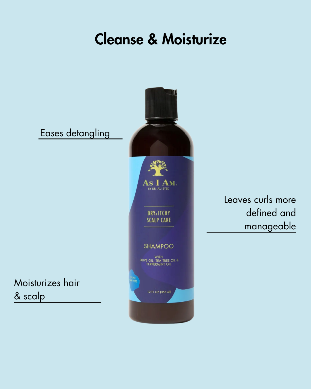 Shampooing pour le soin du cuir chevelu sec et des démangeaisons