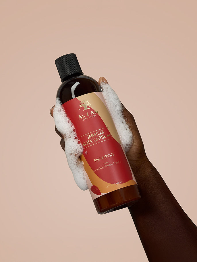 Shampooing à l'huile de ricin noir de Jamaïque