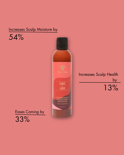 Bouteille de shampoing avec texte sur fond rose