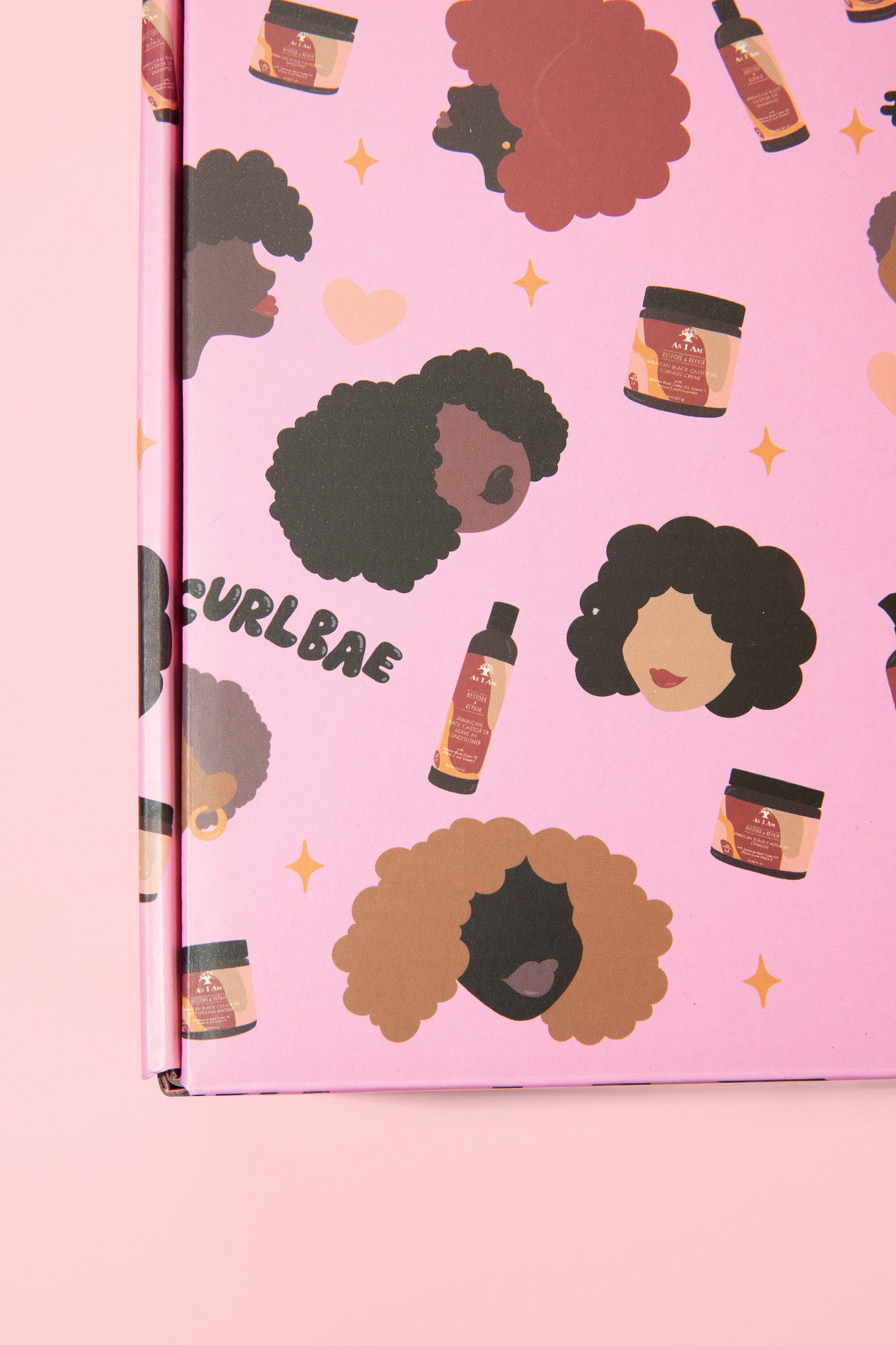 As I Am CurlBea Box - coffret cadeau de taille moyenne contenant des produits de soins capillaires sélectionnés 