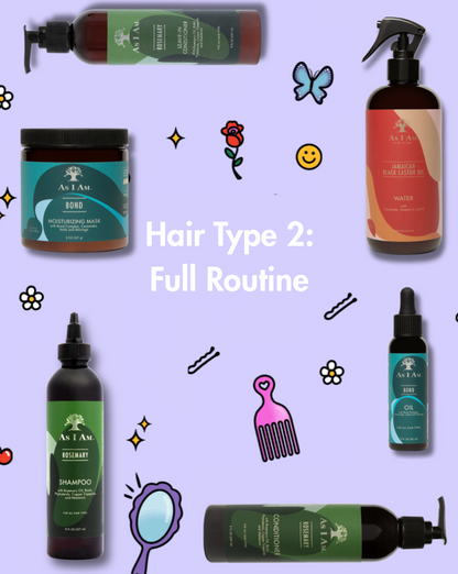 Type de cheveux 2 : Routine complète