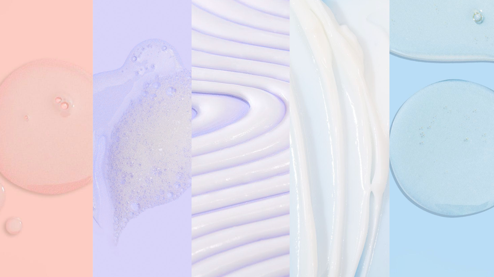 Collage d'échantillons de couleurs pastel abstraites