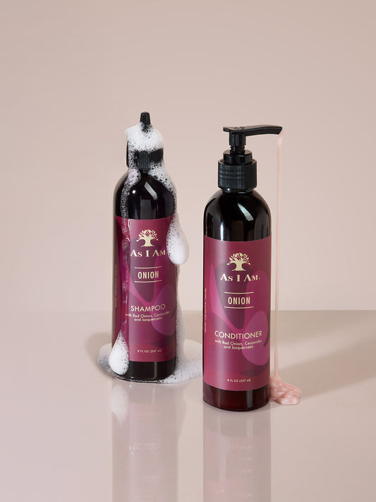 Shampooing et après-shampooing à l'oignon