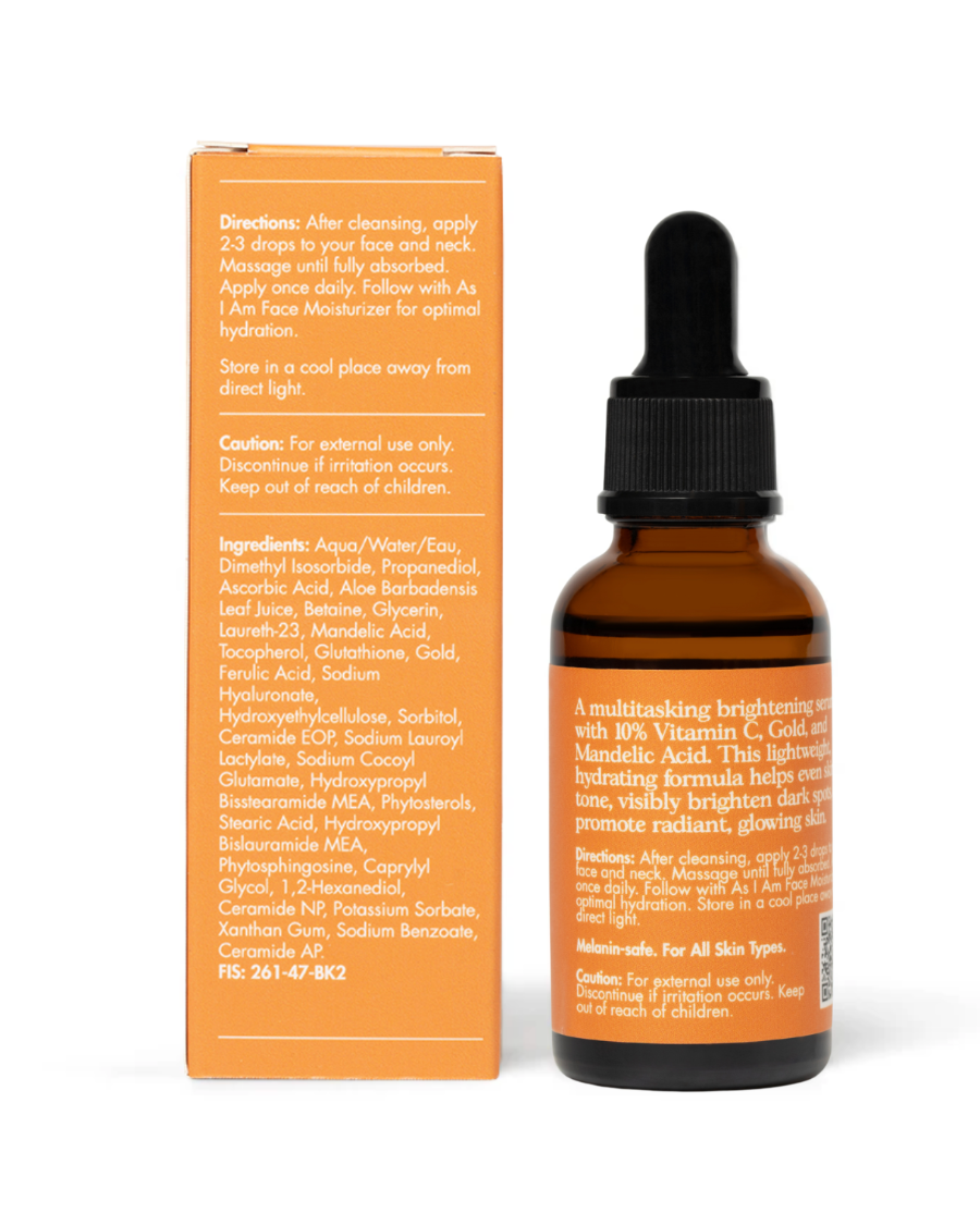 Flacon de soin pour la peau avec compte-gouttes et emballage sur fond blanc