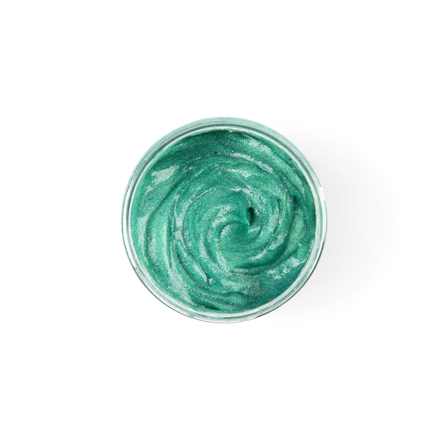 curl color glitter seafoam green